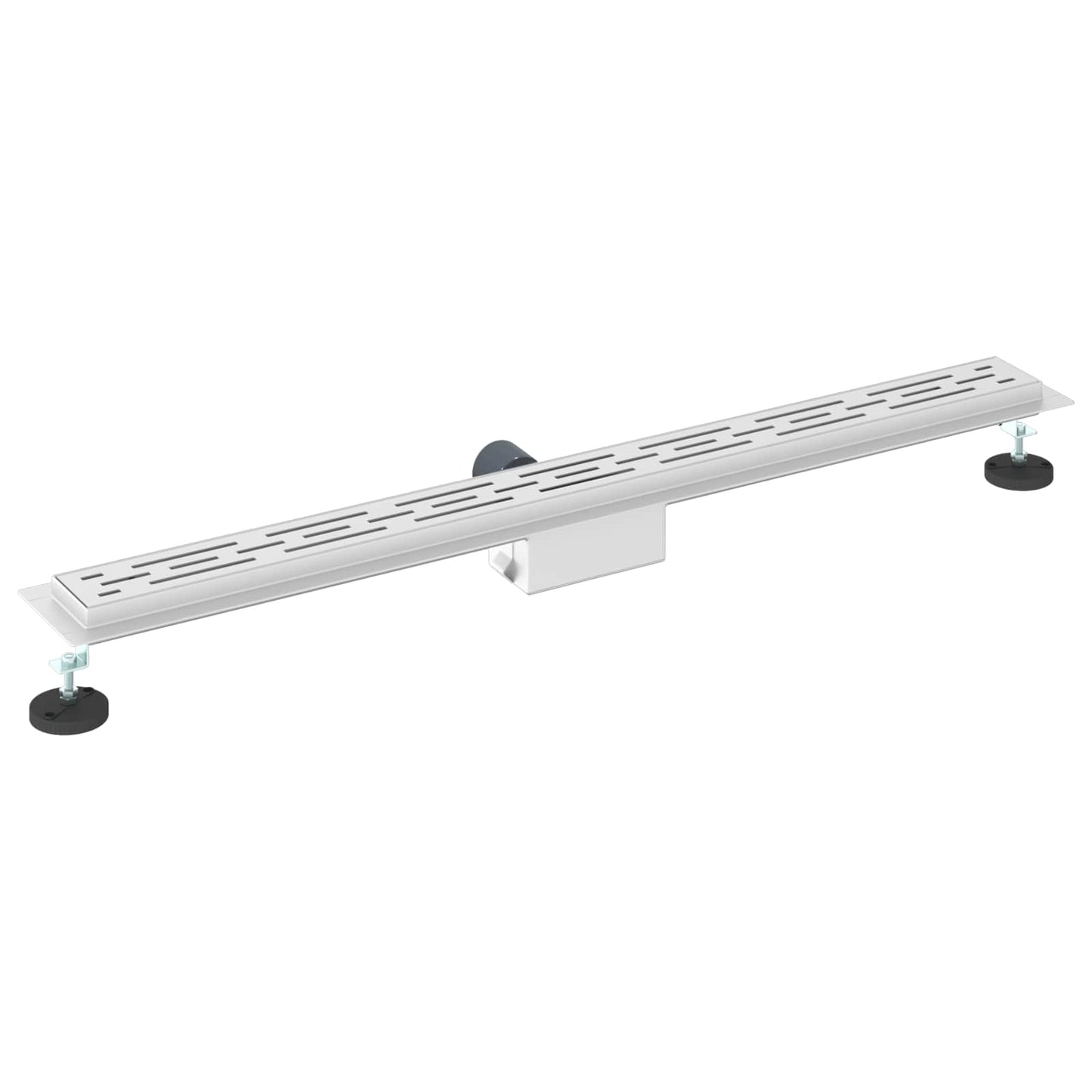 Duschabfluss mit Liniendesign Silber 90 cm Edelstahl 304