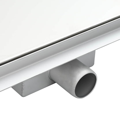 2 in 1 Dreiecks-Duschabfluss Silber 32 x 32 x 7,5 cm