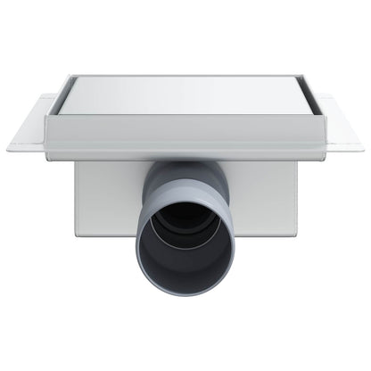 2 in 1 Duschabfluss Silber 15 x 15 cm Edelstahl 304