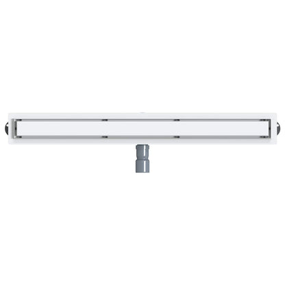 Duschablauf 2-in-1 mit 360° Siphon Silber 90 cm Edelstahl 304