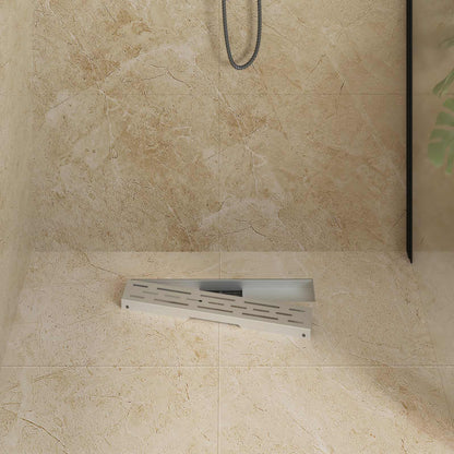 Duschabfluss mit Liniendesign Silber 50 cm Edelstahl 304