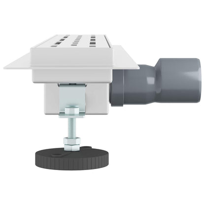 Duschabfluss mit Liniendesign Silber 50 cm Edelstahl 304