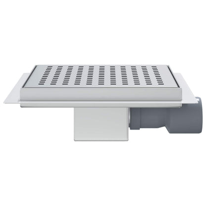 Punkt Duschablauf Silber 20 x 20 cm Edelstahl 304