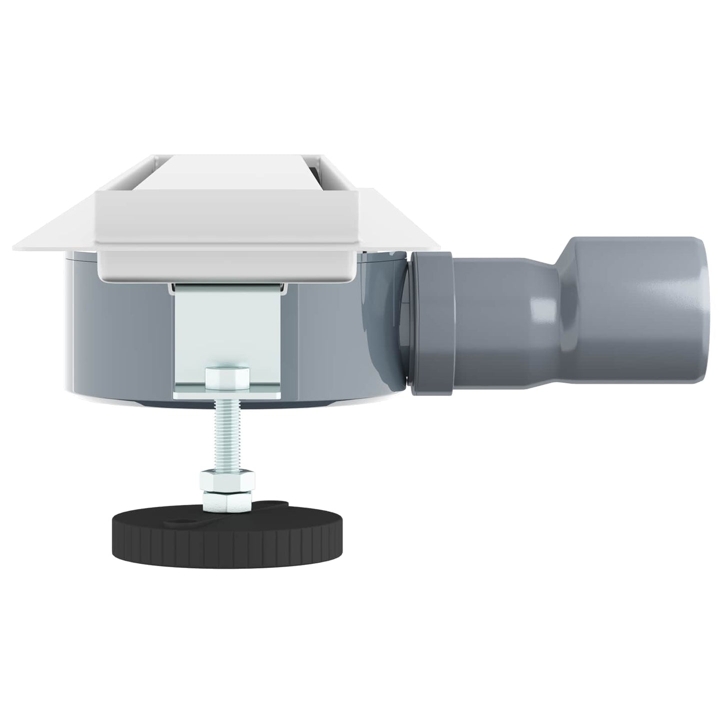 Duschablauf 2-in-1 mit 360° Siphon Silber 54 x 11 x 9,5 cm