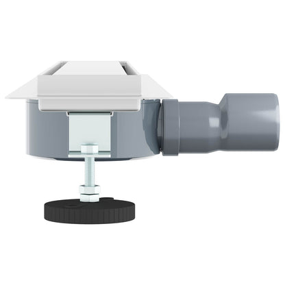 Duschablauf 2-in-1 mit 360° Siphon Silber 54 x 11 x 9,5 cm