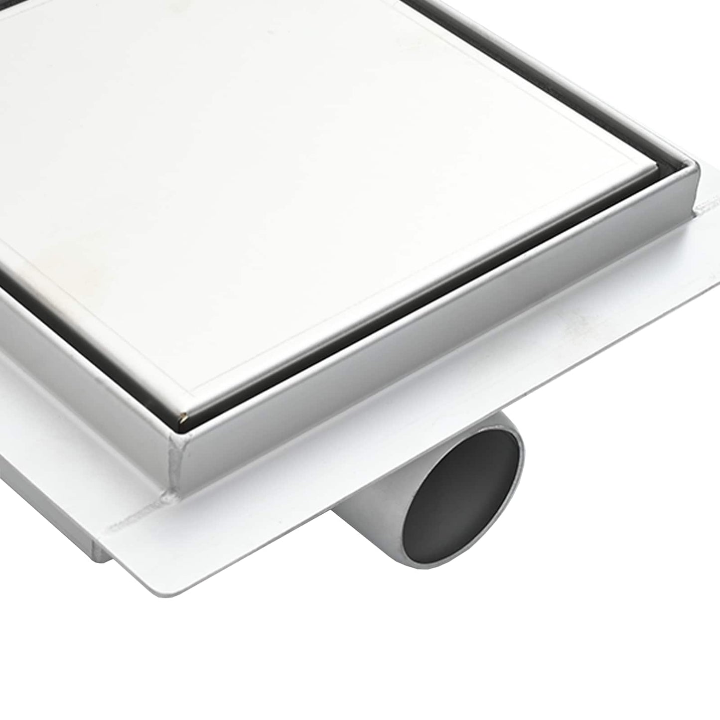 2 in 1 Duschabfluss Silber 20 x 20 cm Edelstahl 304