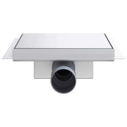 2 in 1 Duschabfluss Silber 20 x 20 cm Edelstahl 304