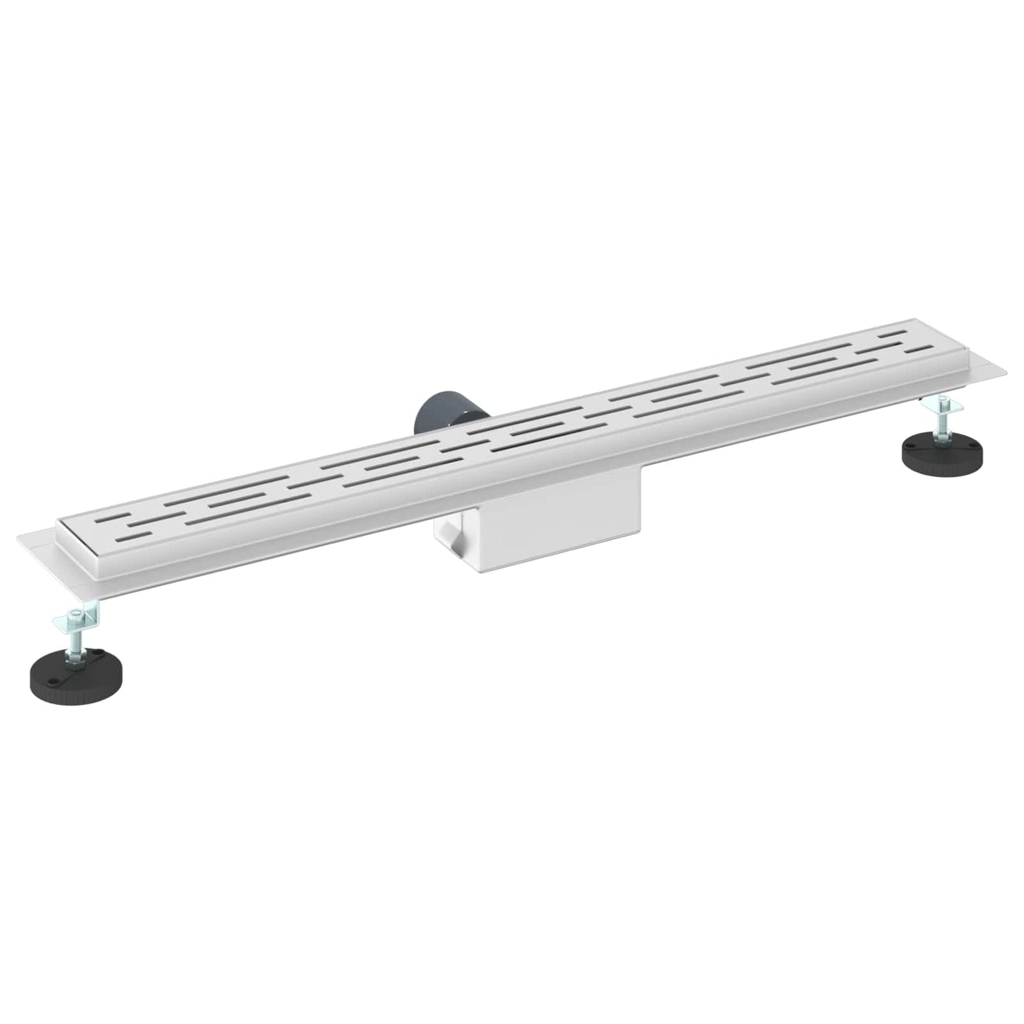 Duschabfluss mit Liniendesign Silber 80 cm Edelstahl 304