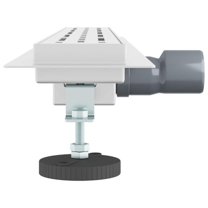 Duschabfluss mit Liniendesign Silber 80 cm Edelstahl 304