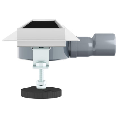 Duschabfluss mit Glashülle und 360° Siphon Schwarz 80 cm