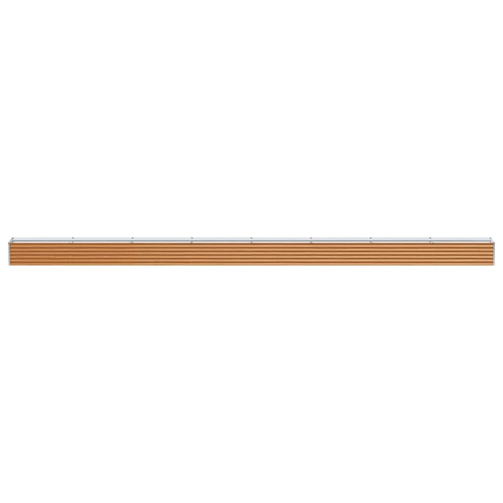 vidaXL Carré potager marron clair 775 x 50 x 36 cm Acier galvanisé