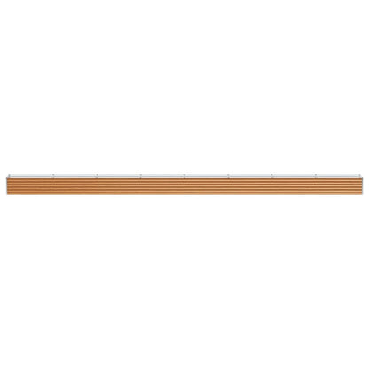 vidaXL Carré potager marron clair 775 x 50 x 36 cm Acier galvanisé