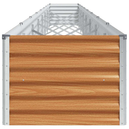 vidaXL Carré potager marron clair 775 x 50 x 36 cm Acier galvanisé