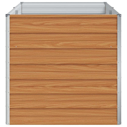 vidaXL Hochbeet Hellbraun 160 x 80 x 77 cm Verzinkter Stahl