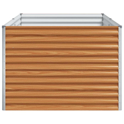 vidaXL Carré potager marron clair 195 x 100 x 68 cm Acier galvanisé