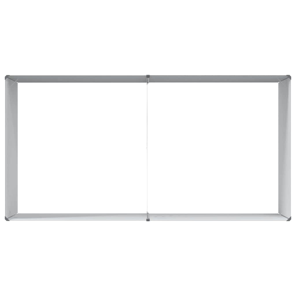 vidaXL Carré potager marron clair 195 x 100 x 68 cm Acier galvanisé