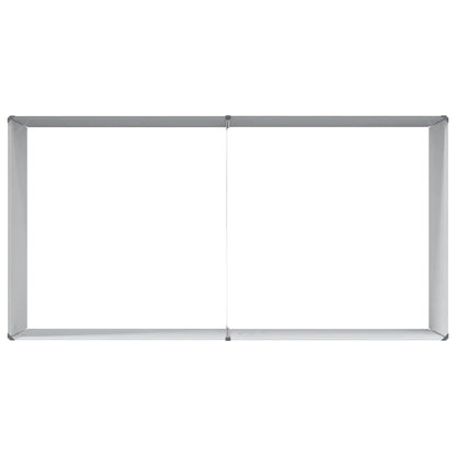 vidaXL Carré potager marron clair 195 x 100 x 68 cm Acier galvanisé