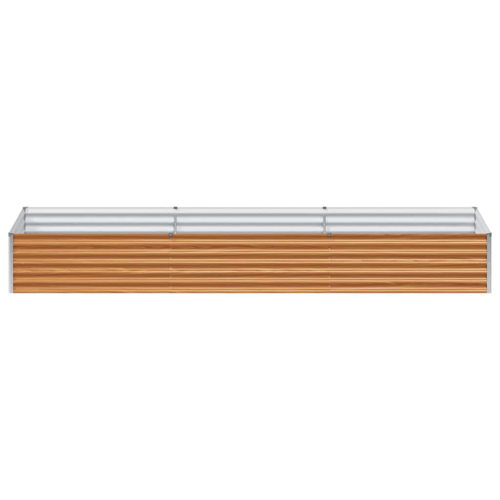 vidaXL Hochbeet Hellbraun 290 x 100 x 36 cm Verzinkter Stahl