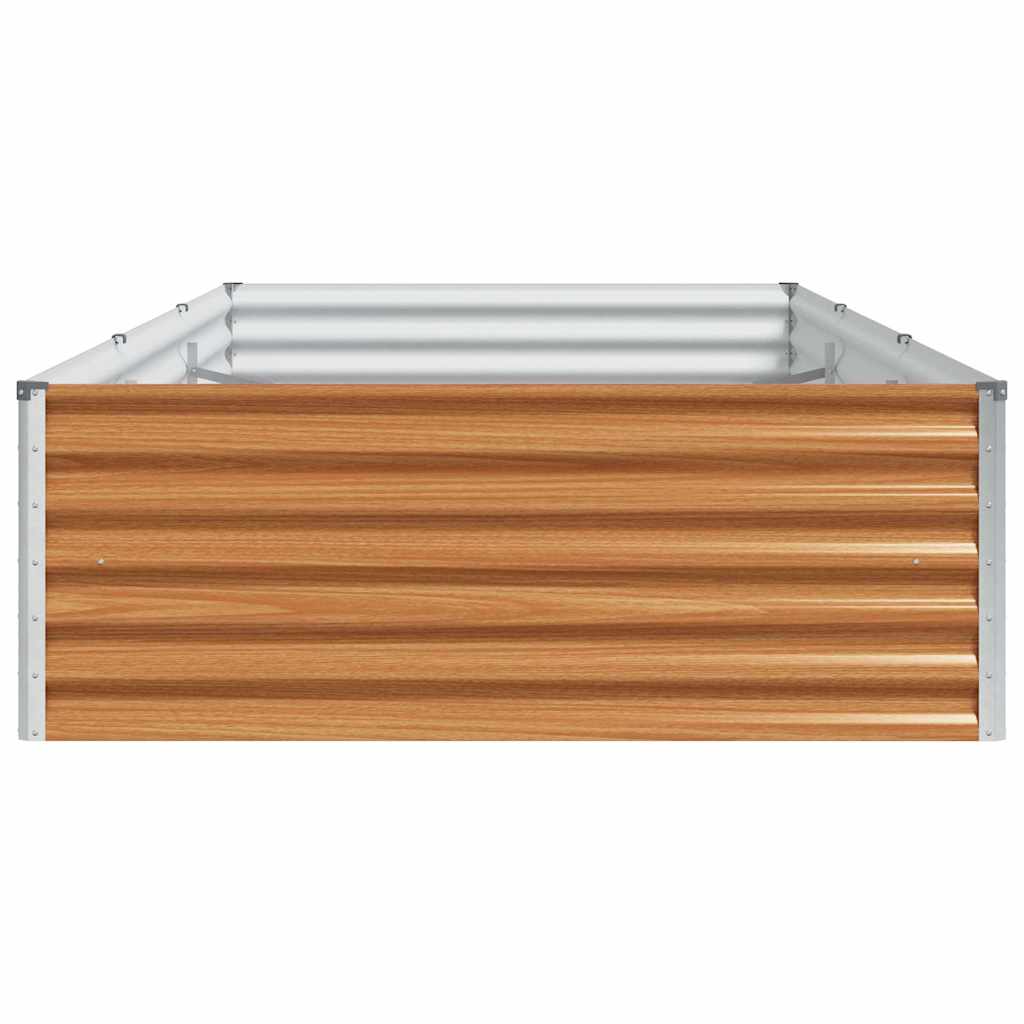 vidaXL Hochbeet Hellbraun 290 x 100 x 36 cm Verzinkter Stahl