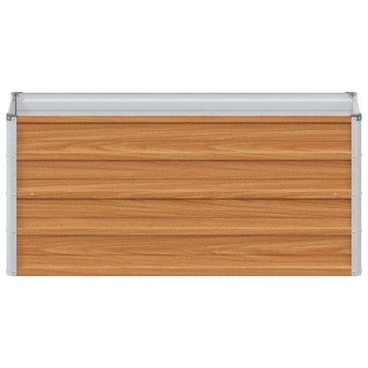 vidaXL Hochbeet Hellbraun 100 x 40 x 45 cm Verzinkter Stahl