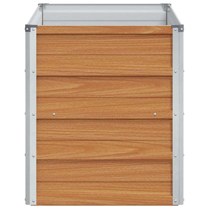 vidaXL Hochbeet Hellbraun 100 x 40 x 45 cm Verzinkter Stahl