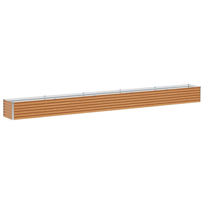 vidaXL Carré potager marron clair 485 x 50 x 36 cm Acier galvanisé