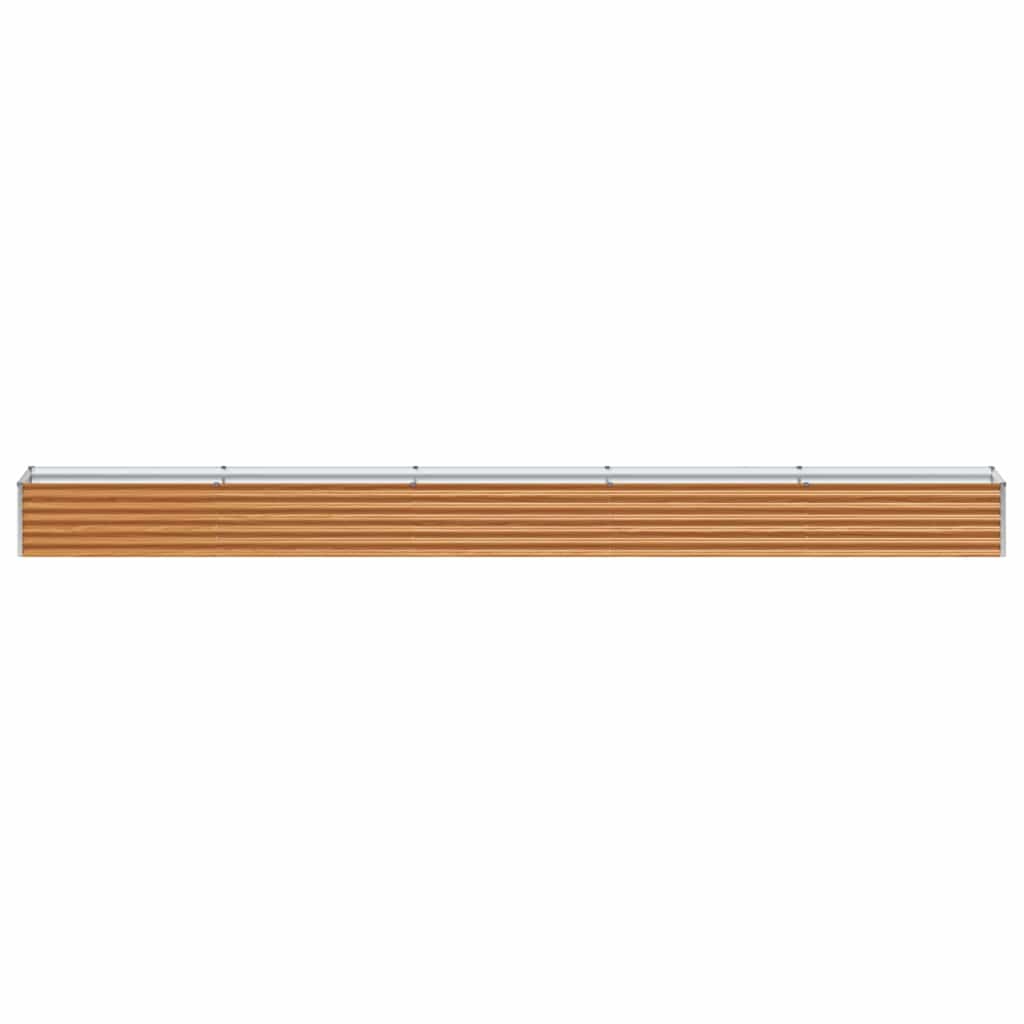 vidaXL Carré potager marron clair 485 x 50 x 36 cm Acier galvanisé