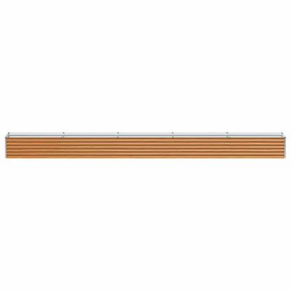 vidaXL Carré potager marron clair 485 x 50 x 36 cm Acier galvanisé