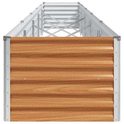 vidaXL Carré potager marron clair 485 x 50 x 36 cm Acier galvanisé