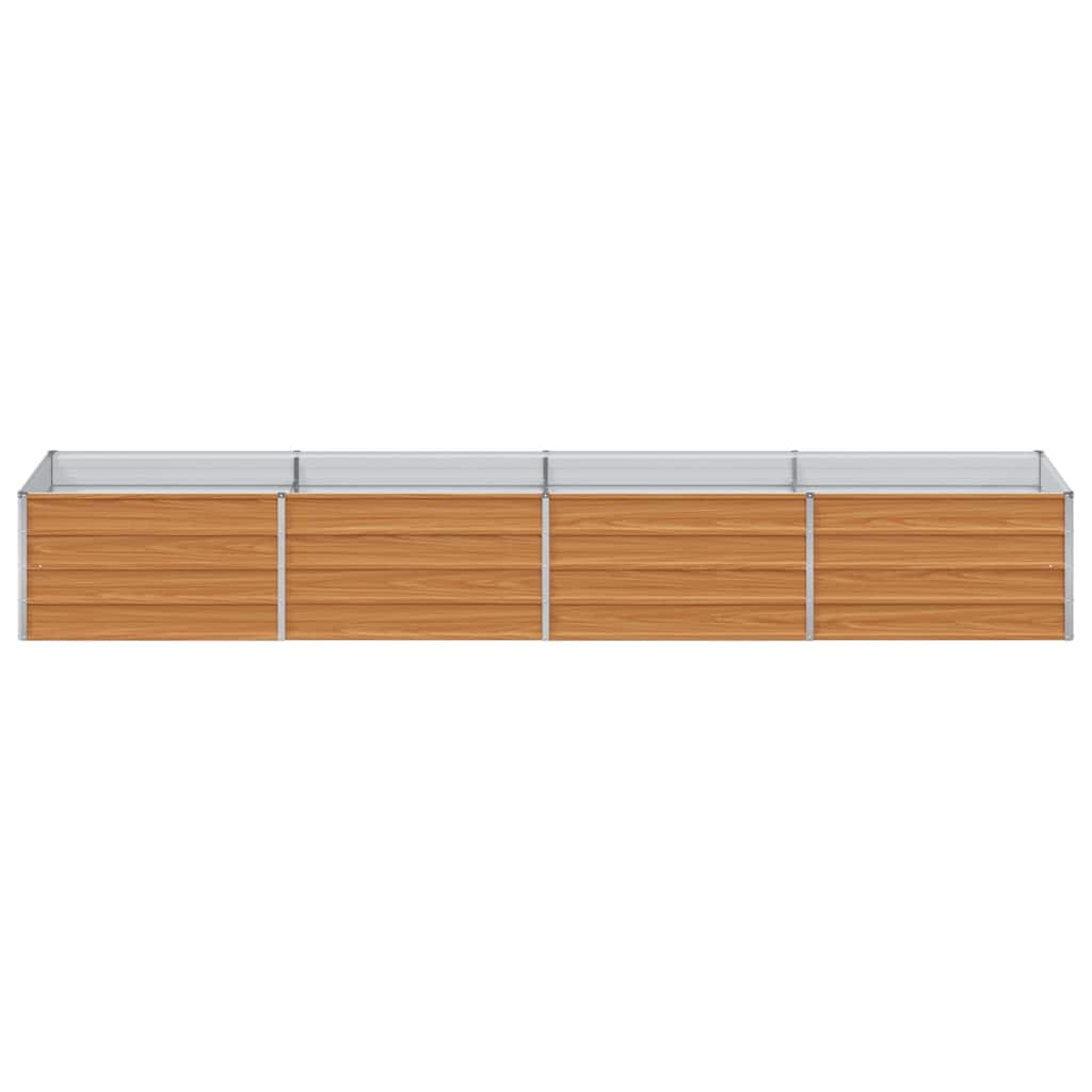 vidaXL Hochbeet Hellbraun 320 x 80 x 45 cm Verzinkter Stahl