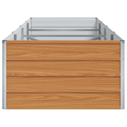 vidaXL Hochbeet Hellbraun 320 x 80 x 45 cm Verzinkter Stahl