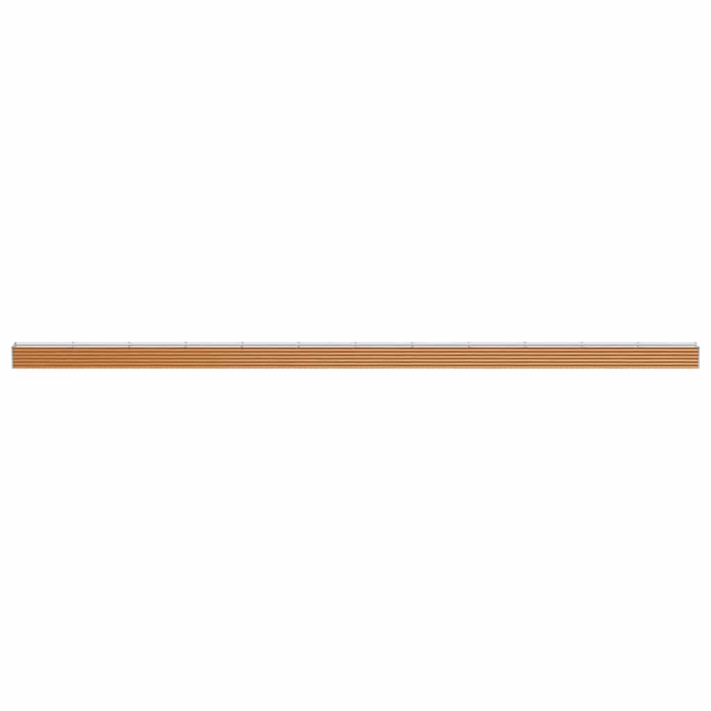 vidaXL Carré potager marron clair 1164 x 50 x 36 cm Acier galvanisé