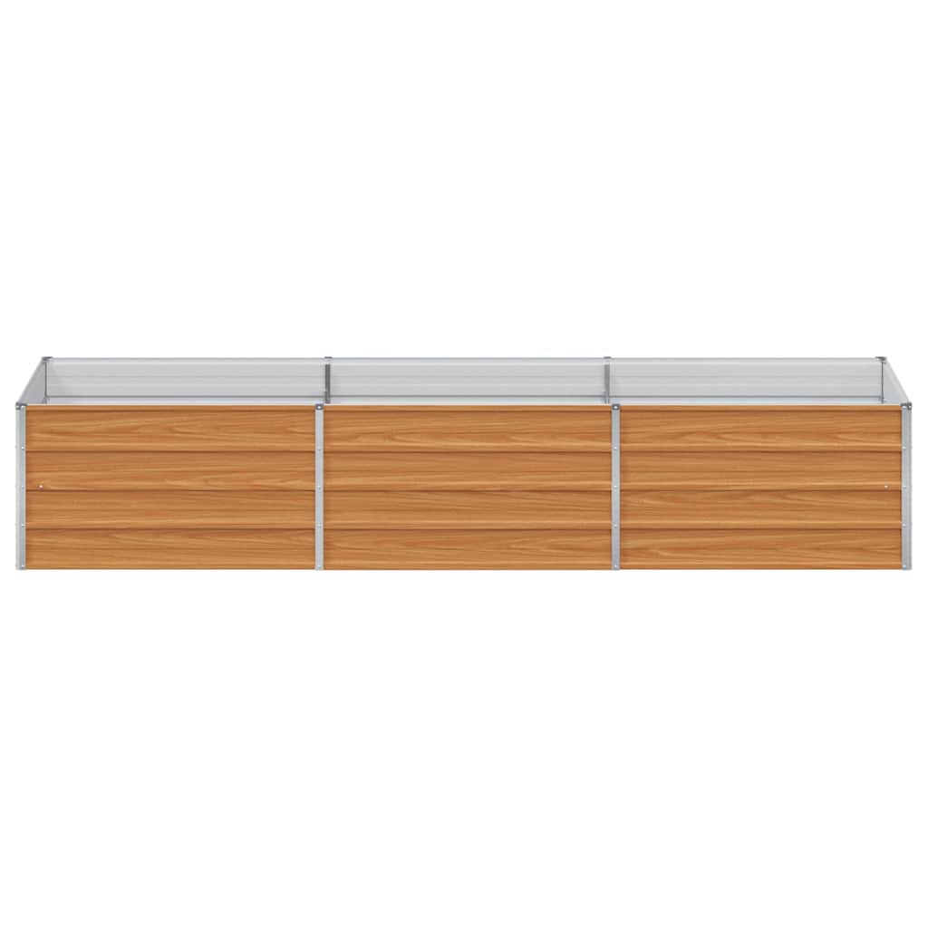 vidaXL Hochbeet Hellbraun 240 x 80 x 45 cm Verzinkter Stahl