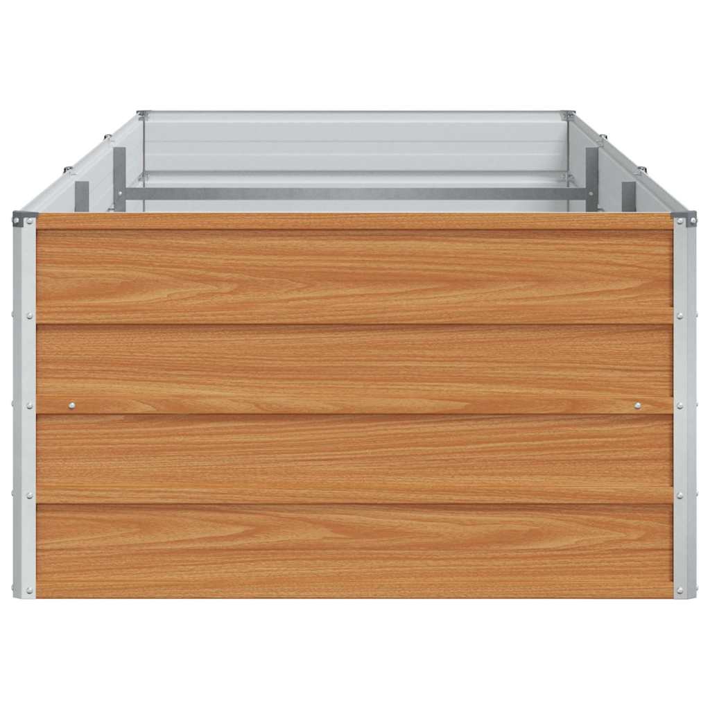 vidaXL Hochbeet Hellbraun 240 x 80 x 45 cm Verzinkter Stahl