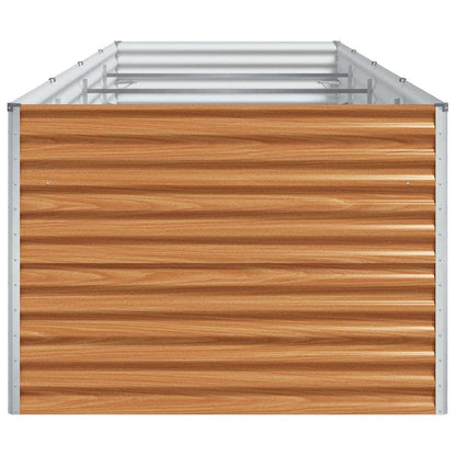 vidaXL Carré potager marron clair 390 x 100 x 68 cm Acier galvanisé