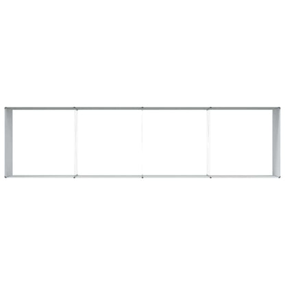 vidaXL Carré potager marron clair 390 x 100 x 68 cm Acier galvanisé