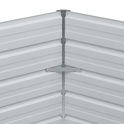 vidaXL Carré potager de jardin Marron clair 129 x 129 x 77 cm Acier galvanisé