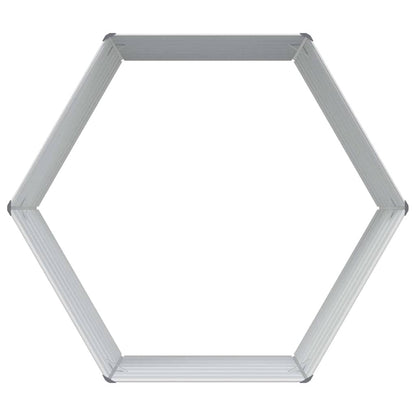 vidaXL Carré potager de jardin Marron clair 129 x 129 x 77 cm Acier galvanisé