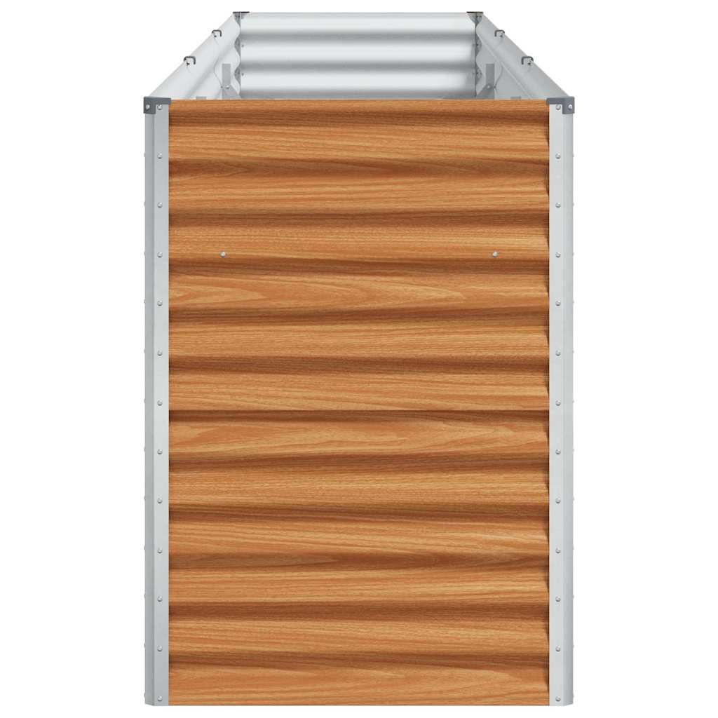 vidaXL Jardinière surélevée marron clair 290 x 50 x 68 cm Acier galvanisé