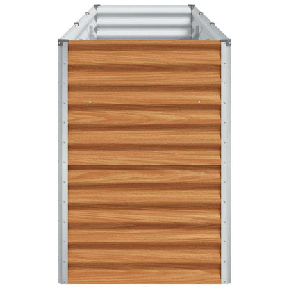 vidaXL Jardinière surélevée marron clair 290 x 50 x 68 cm Acier galvanisé
