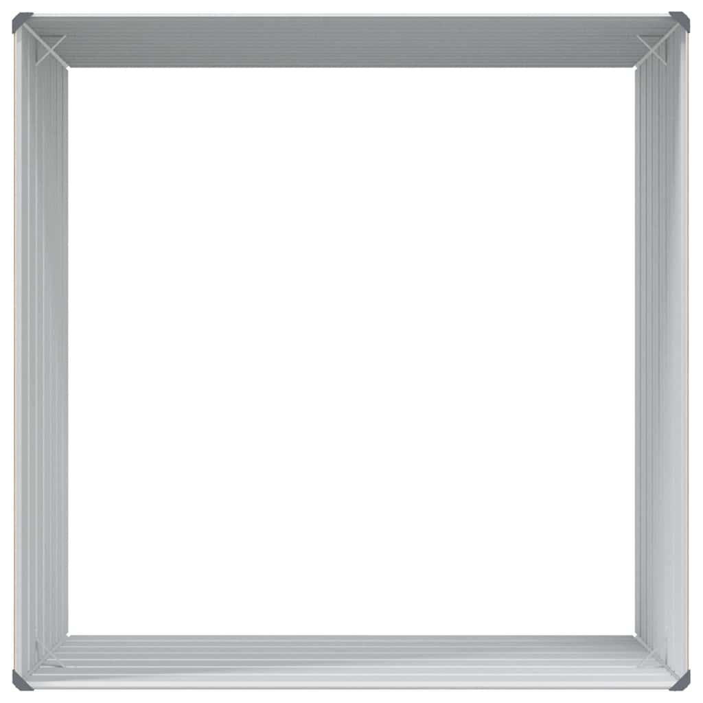 vidaXL Hochbeet Hellbraun 100 x 100 x 77 cm Verzinkter Stahl