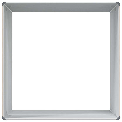 vidaXL Hochbeet Hellbraun 100 x 100 x 77 cm Verzinkter Stahl