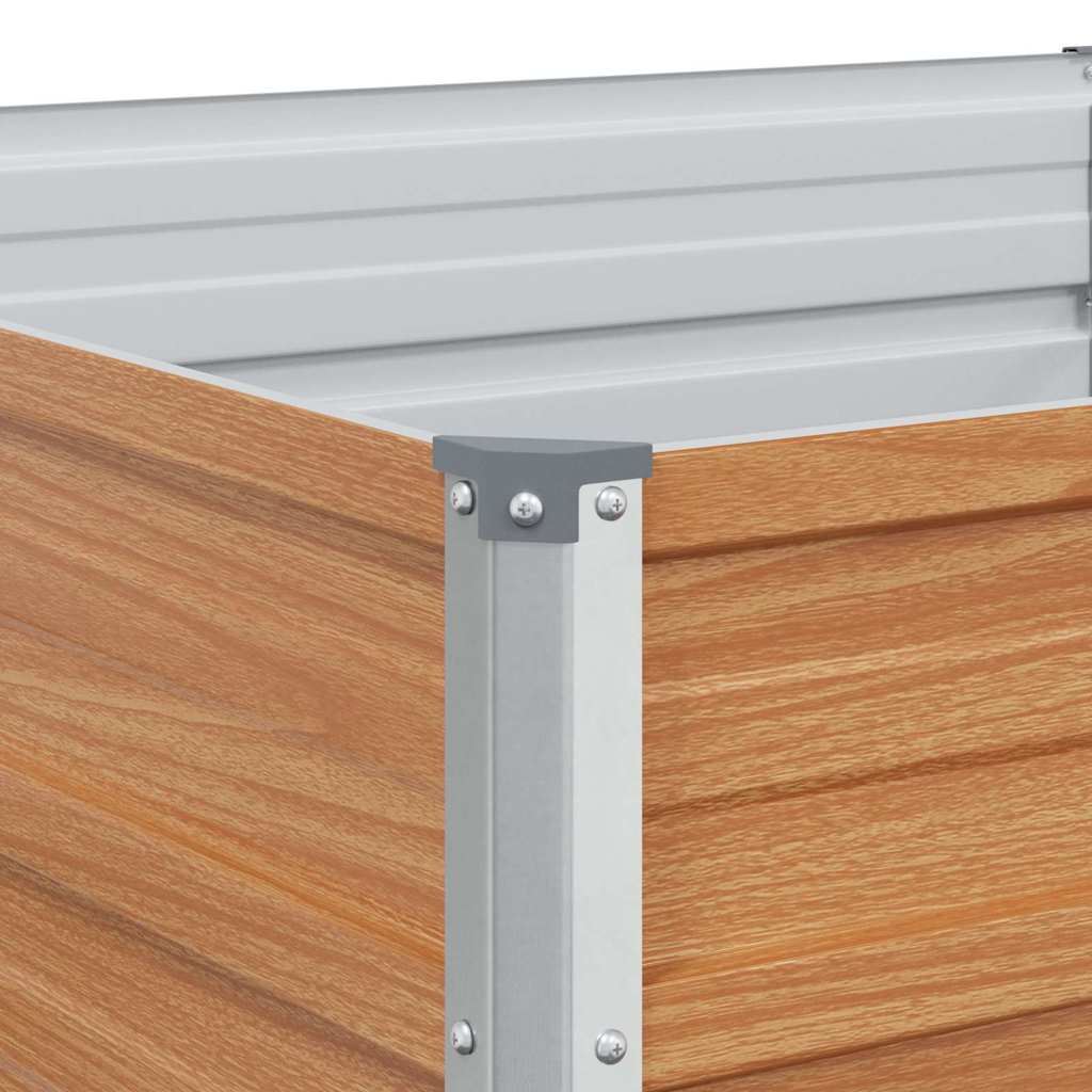vidaXL Hochbeet Hellbraun 240 x 80 x 77 cm Verzinkter Stahl