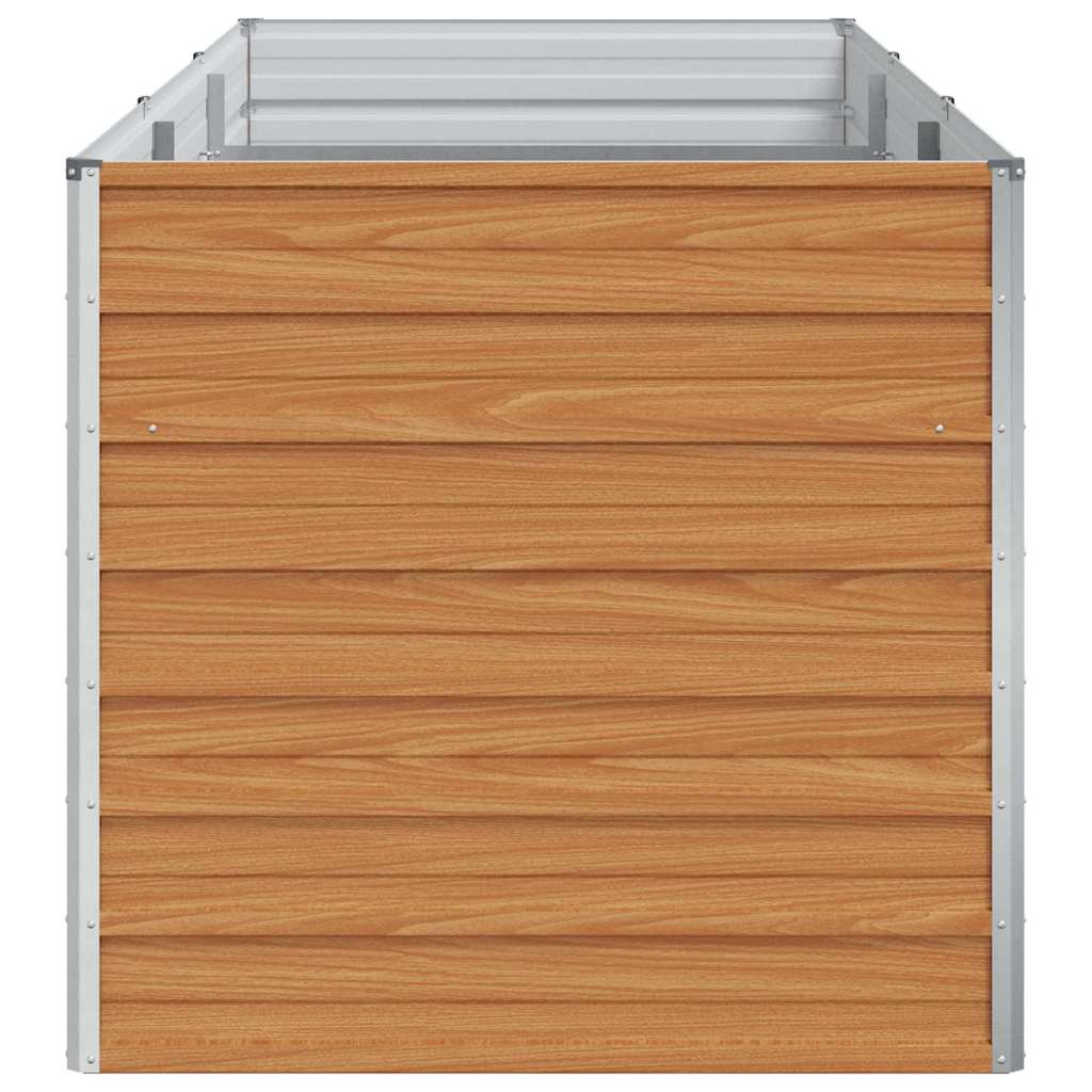 vidaXL Hochbeet Hellbraun 240 x 80 x 77 cm Verzinkter Stahl