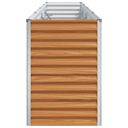 vidaXL Carré potager marron clair 390 x 50 x 68 cm Acier galvanisé