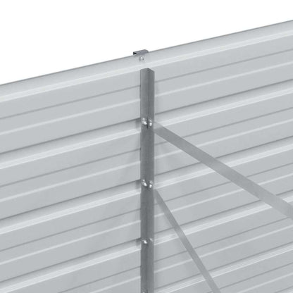vidaXL Hochbeet Hellbraun 320 x 80 x 77 cm Verzinkter Stahl