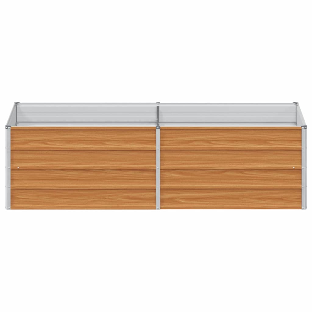 vidaXL Hochbeet Hellbraun 160 x 80 x 45 cm Verzinkter Stahl