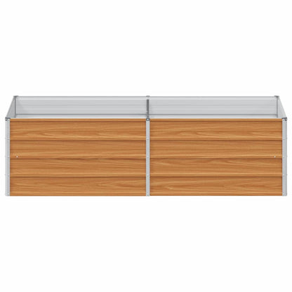 vidaXL Hochbeet Hellbraun 160 x 80 x 45 cm Verzinkter Stahl