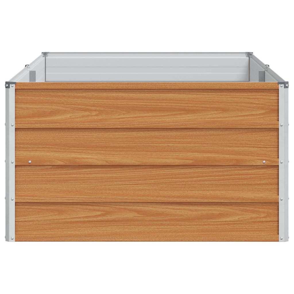 vidaXL Hochbeet Hellbraun 160 x 80 x 45 cm Verzinkter Stahl