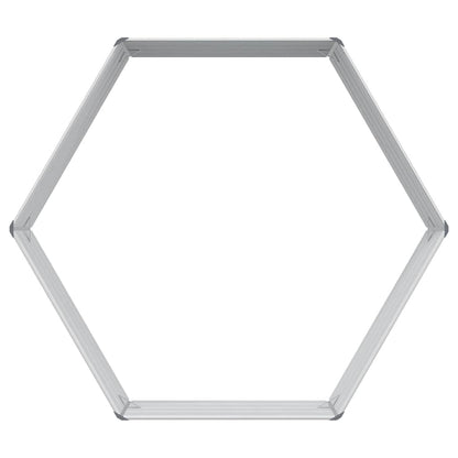 vidaXL Carré potager aspect bois 129 x 129 x 45 cm Acier galvanisé